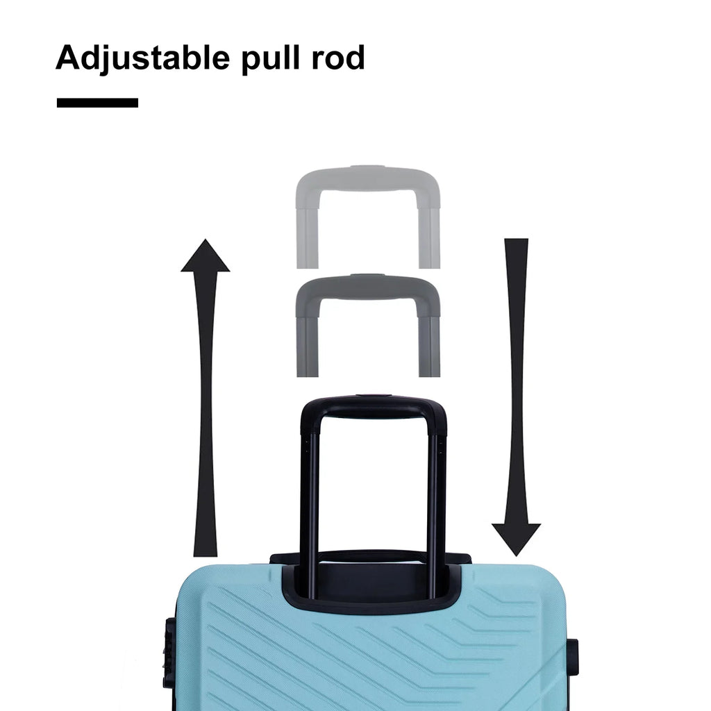 PAPROOS 3 Piece Luggage Sets, Lightweight Suitcase with 360° Spinner Wheels and TSA Lock, Carry on Hardside Suitcase with Two Hooks, Modern Hardshell Luggage Set for Men Women, 20/24/28in, Green
