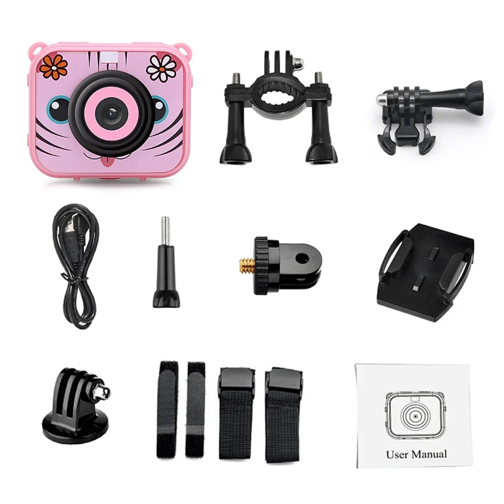 Video Camera,Camera 1080p 12mp Built-in Battery Battery New Camera Camera 1080p Kids Video Camera New Year Present Year Present Children 30m Built-in 12mp Liquid 30m