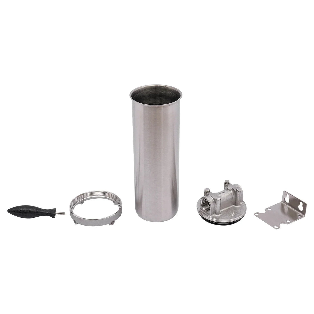 Fluid Filter Housing For 10" Cartridges 3/4" Npt 304 Stainless Steel Heavy Duty