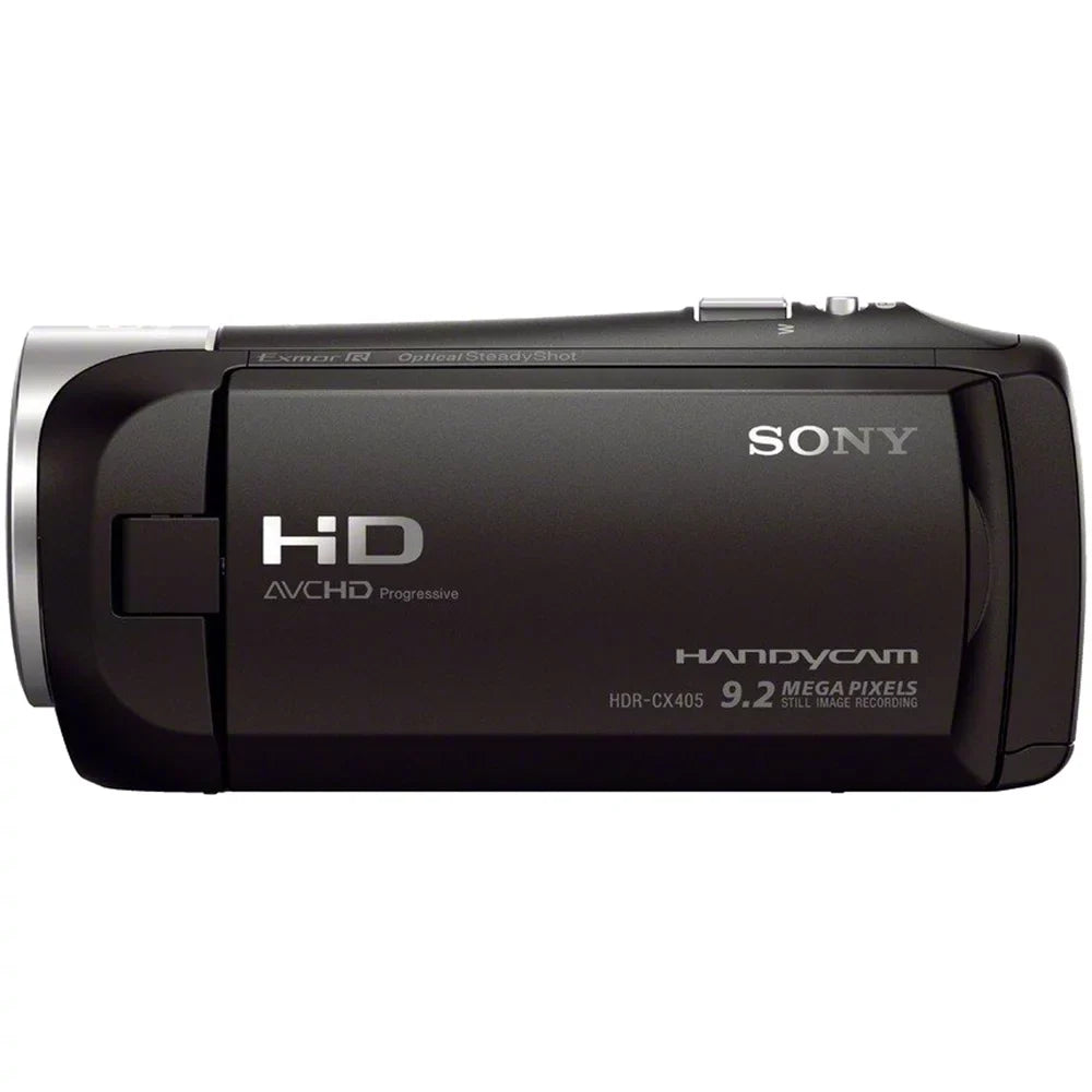 HDRCX405 HD Video Recording Handycam Camcorder Bundle with Micro SD Memory Card Spare Battery Charger High Speed HDMI Cable and More