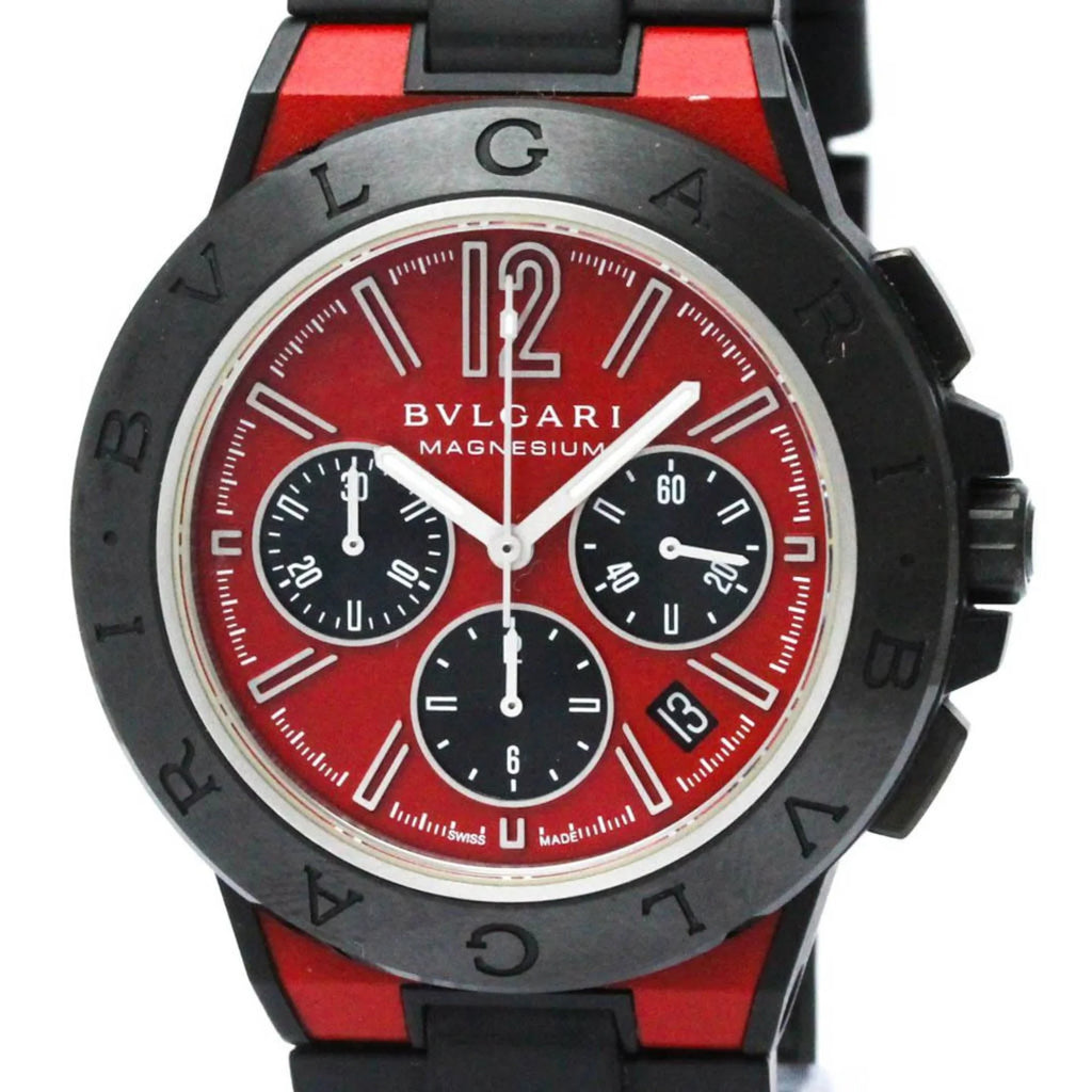 Pre-Owned BVLGARI Diagono Magnesium Chronograph Ceramic Automatic Watch DG42SMCCH BF567466 (Good)