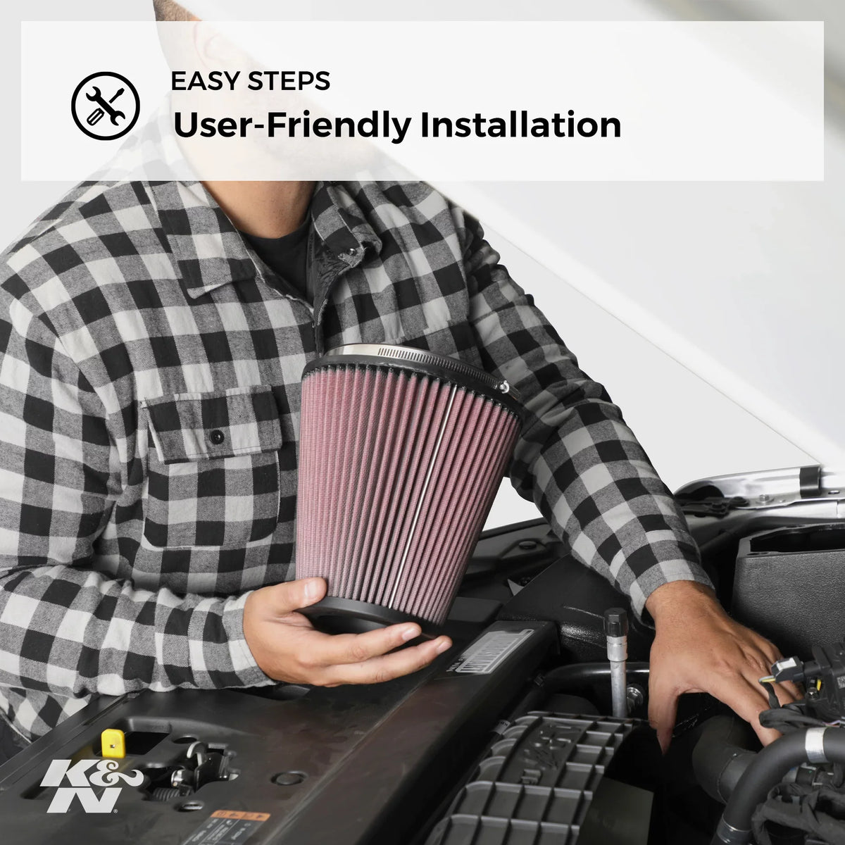 K&N Engine Air Filter: High Capability Premium, Washable, Industrial Replacement Filter, Heavy Duty: E-0655