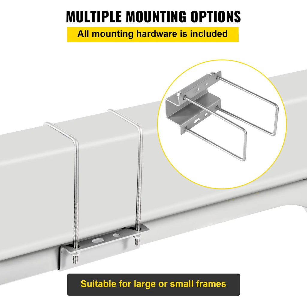 BENTISM Boat Trailer Guide-on, 60", One Pair Galvanized Steel Trailer Post Guide ons, with PVC Tube Covers, Complete Mounting Accessories Included, for Ski Boat, Fishing Boat or Sailboat Trailer
