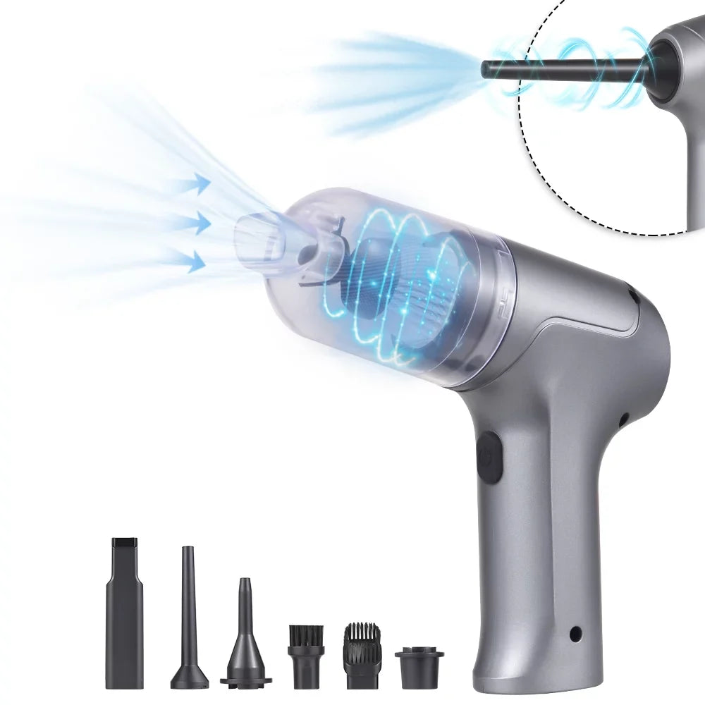 Walmeck Cordless Handheld Vacuum, 13000Pa Strong Suction, 3 in 1 Dust Buster, Air Blower, 20 Mins Runtime