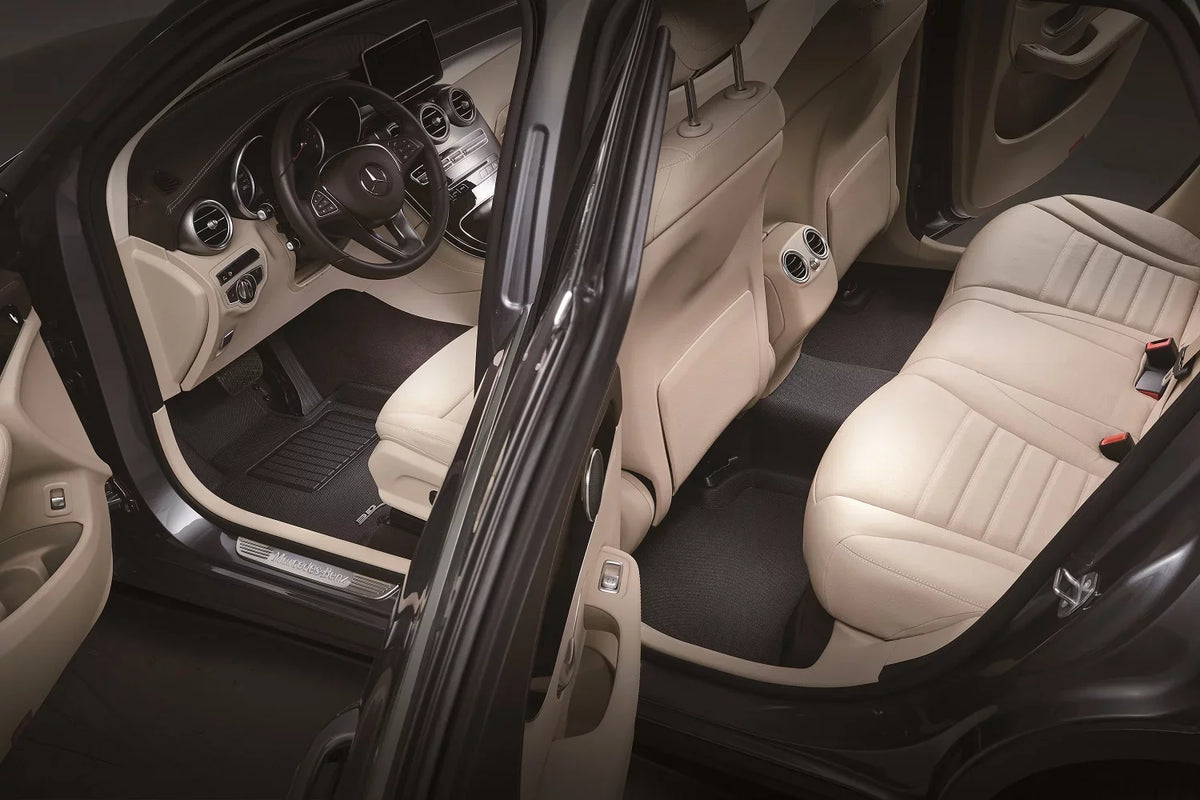 3D MAXpider KAGU Floor Mat (BLACK) compatible with CHRYSLER PACIFICA/VOYAGER 2020-2024 - Full Set