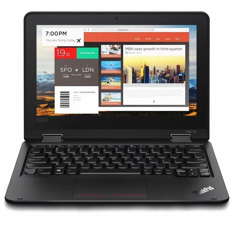 ThinkPad 11e Yoga Gen 6 11.6" Touch 8GB 128GB SSD Core™ M3-8100Y 1.10GHz Win10H,Black Pre-owned