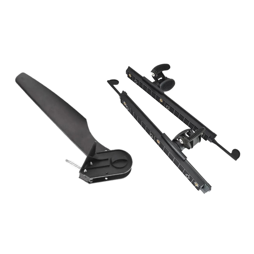 Tnarru Kayak Rudder Kayak Foot Pegs Boat Tail Fluid Rudder with Foot Brace Pedals for Fishing Boat Canoeing Marine Accessories