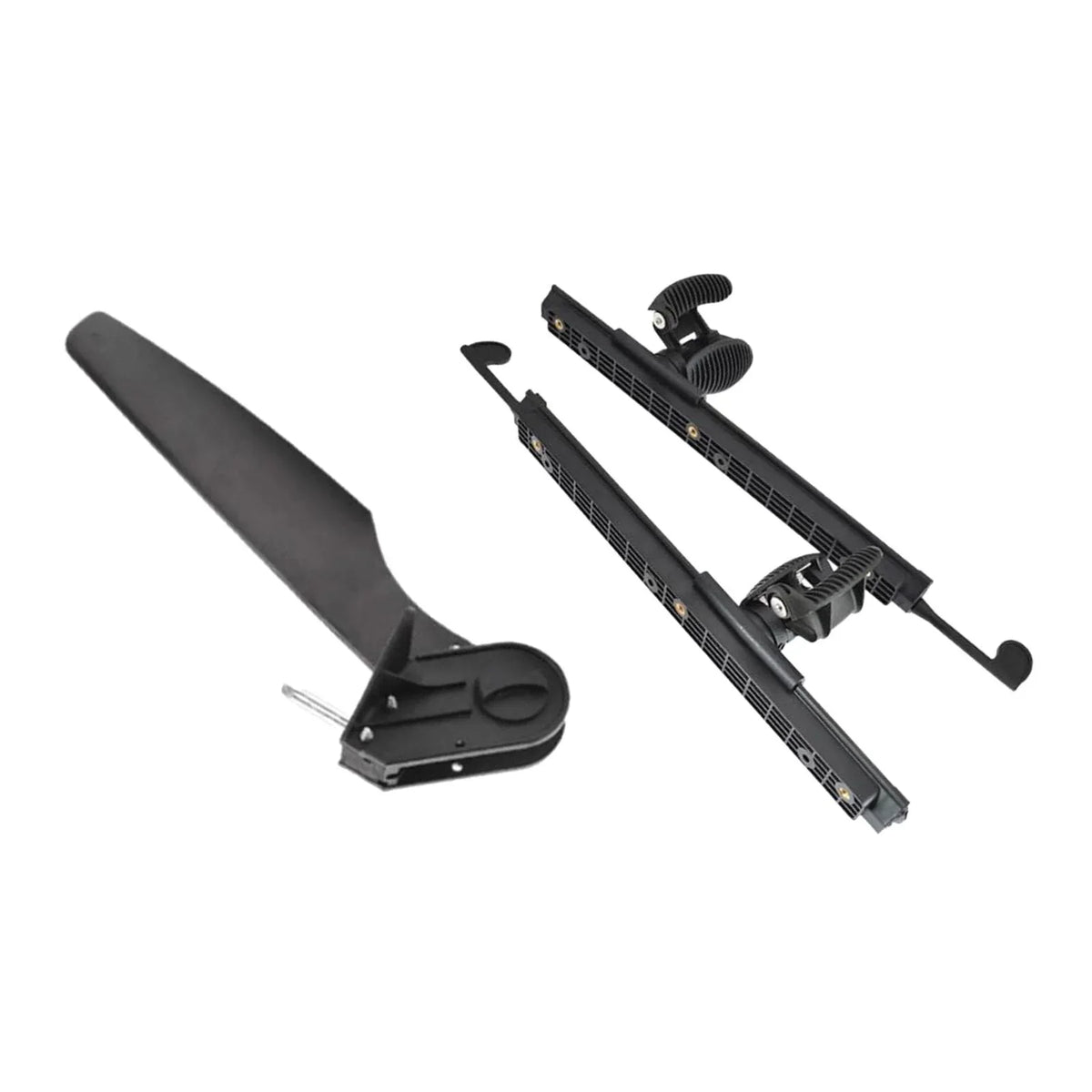 Tnarru Kayak Rudder Kayak Foot Pegs Boat Tail Fluid Rudder with Foot Brace Pedals for Fishing Boat Canoeing Marine Accessories