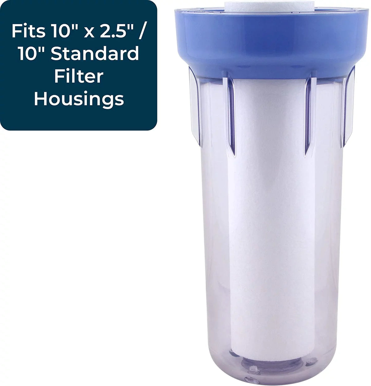 SpiroPure SP-P50 10x2.5 50 Micron Spun Melt-Blown Polypropylene Sediment Fluid Filter Cartridge SDC-25-1050 (Case of 24)