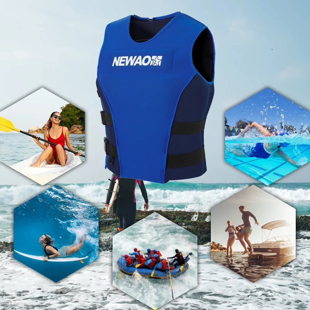 NEWAO Jacket, Neoprene Safety Float Suit for Sailing and Liquid Skiing
