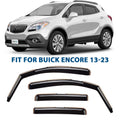 CLIM ART in-Channel Incredibly Long-lasting Rain Guards for Buick Encore 2013-2023, Original Window Deflectors, Vent Window Visors, Vent Deflector, 4 pcs. - 613268