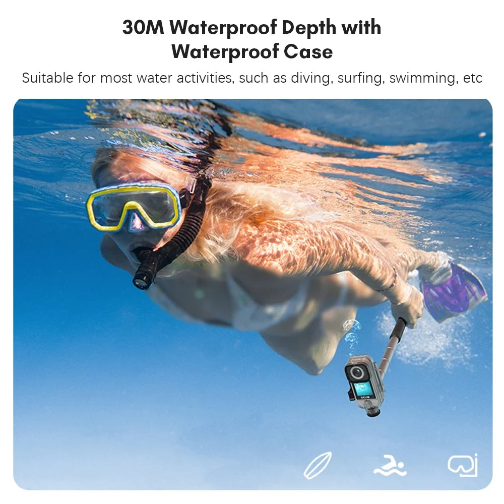 Sport Camera,Pocket 4k 30fps 6- Stabilization Monitor 154° 4k 30fps Camera Monitor Camera Wifi Camera Monitor 154° Wide C300 Pocket 4k Stabilization 30m Fluid