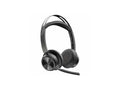 Poly Voyager Focus 2 Headset - Teams Certification - Stereo - USB Type A - Wireless - Bluetooth - 20 Hz - 20 kHz - Over-the-head, On-ear - Binaural - Ear-cup - Noise Cancelling, MEMS Tech...