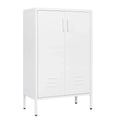 Steel Storage Cabinets, 2 door miscellaneous storage cabinet, garage tool storage cabinet, White