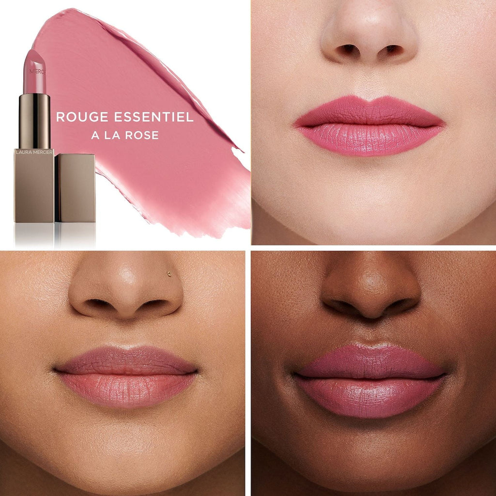 Laura Mercier Rouge Essentiel Silky Cream Lipstick - A La Rose - light dirty pink