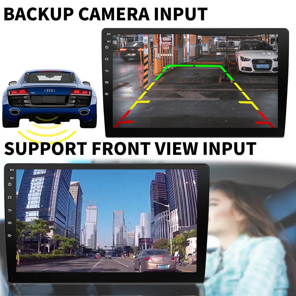 Binize Double Din Car Stereo Compatible with CarPlay&Android Auto 9 Inch Android 10 Display Car Radio with Backup camera, Bluetooth,SW control, GPS Navigation