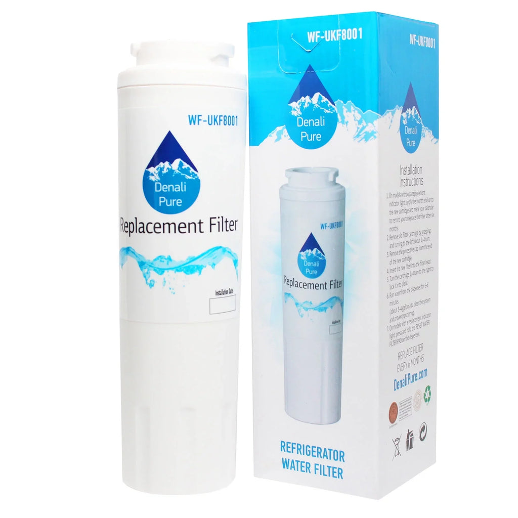 3-Pack Replacement for Amana ARSE664BS Refrigerator Fluid Filter - Compatible with Amana UKF8001AXX Fridge Liquid Filter Cartridge
