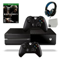 Pre-Owned Xbox One Original 500GB Gaming Console Black Headset 2 Controller Included With Mortal Kombat X Game BOLT AXTION Bundle (Refurbished: Like New)