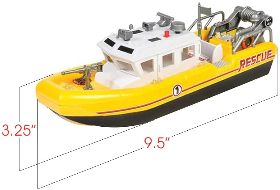 ArtCreativity Aquatic Rescue Vessel, Battery-Operated Toy Ship for Kids, Floats in Fluid Floating Bathtub and Pool Toy for Boys and Girls, Great Birthday Gift for Children
