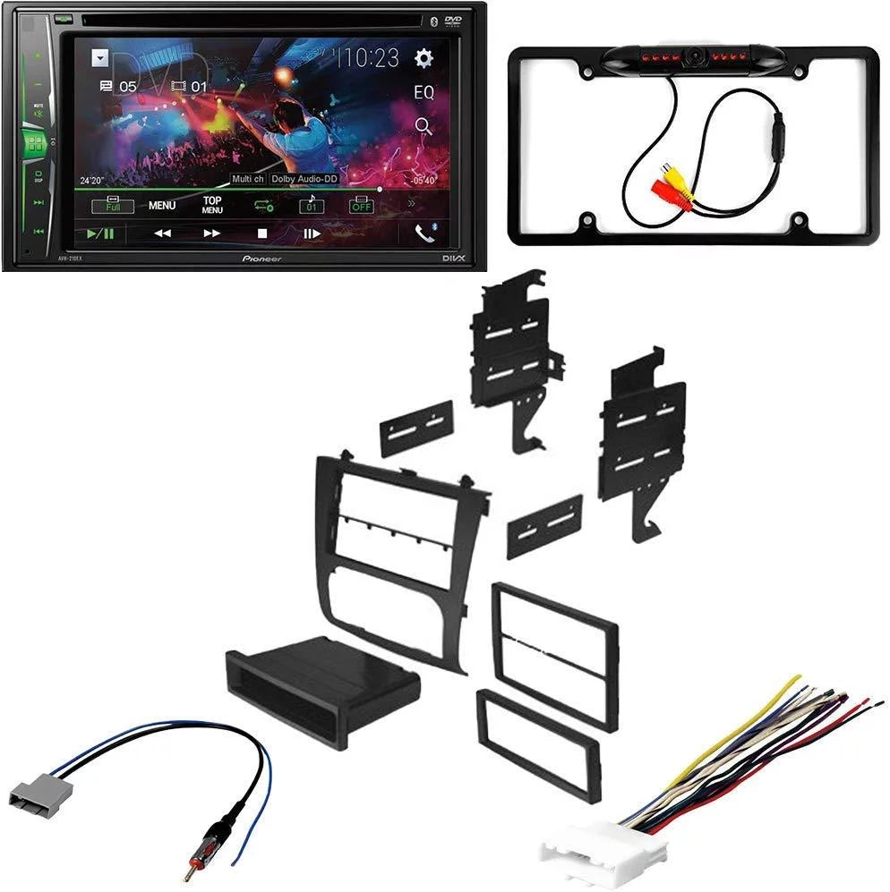 KIT4895 Bundle for 2007-2012 Nissan Altima W/ Pioneer Double DIN Car Stereo with Bluetooth/Backup Camera/Installation Kit/in-Dash DVD/CD AM/FM 6.2" WVGA Monitor Digital Media Receiver