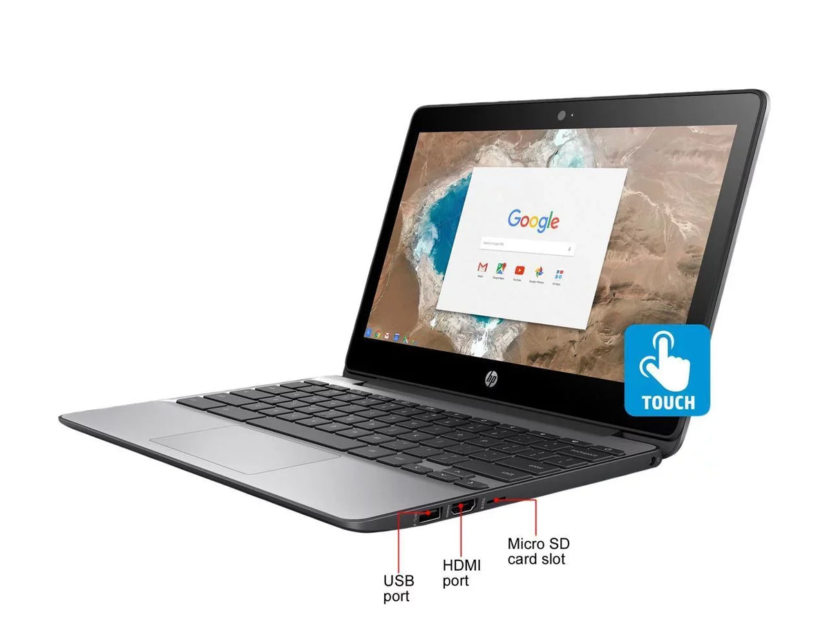 Restored 11-v020nr Chromebook Celeron N3060 1.60 GHz 4 GB RAM 16 GB HD 11.6" Monitor (Refurbished)