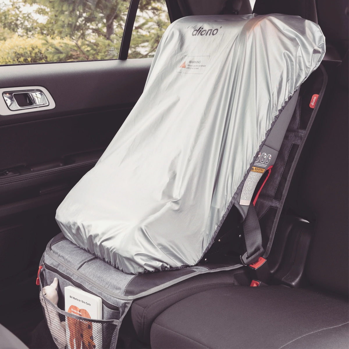 Diono Ultra Mat Car Seat Protector, Crash Tested, Fluid Resistant, Gray
