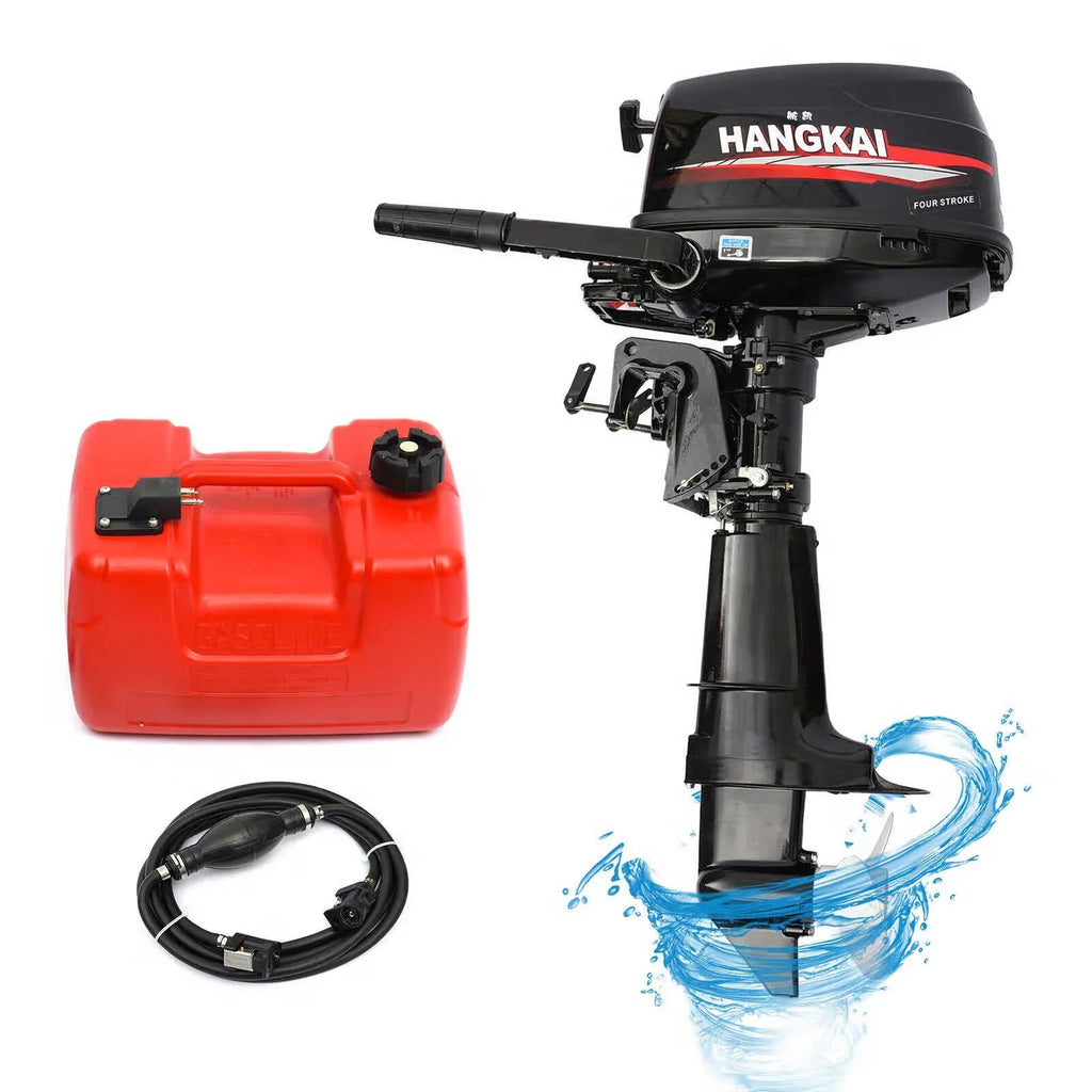 LOYALHEARTDY Outboard Motor 6.5HP 4 Stroke Boat Engine Fishing Boat Kayak Engine Fluid Cooling 123CC