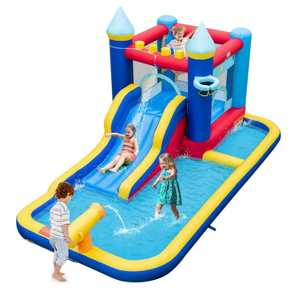 Ocean Adventure Fluid Slide Bounce House - 124.57 - Dive into endless fun under the sun!