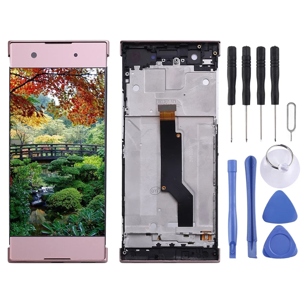 Cellphone Repair Parts OEM LCD Display for Xperia XA1 G3112 G3116 G3121 Digitizer Full Assembly with Frame