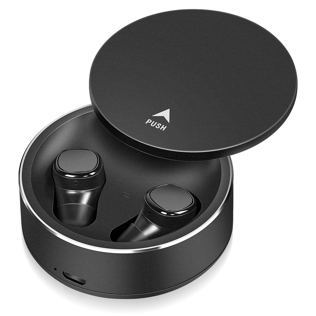 UrbanX X7 Sports True Wireless Earbuds 5.0 IPX5 Fluid Touch Control Earbuds with Mic Earphones in-Ear Deep Bass Built-in Mic Bluetooth Headphones For Ulefone Armor 9 - Black