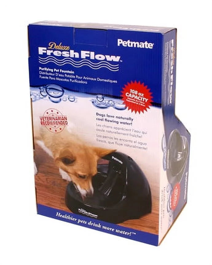 Petmate Deluxe Fresh Flow Purifying Liquid Pet Fountain