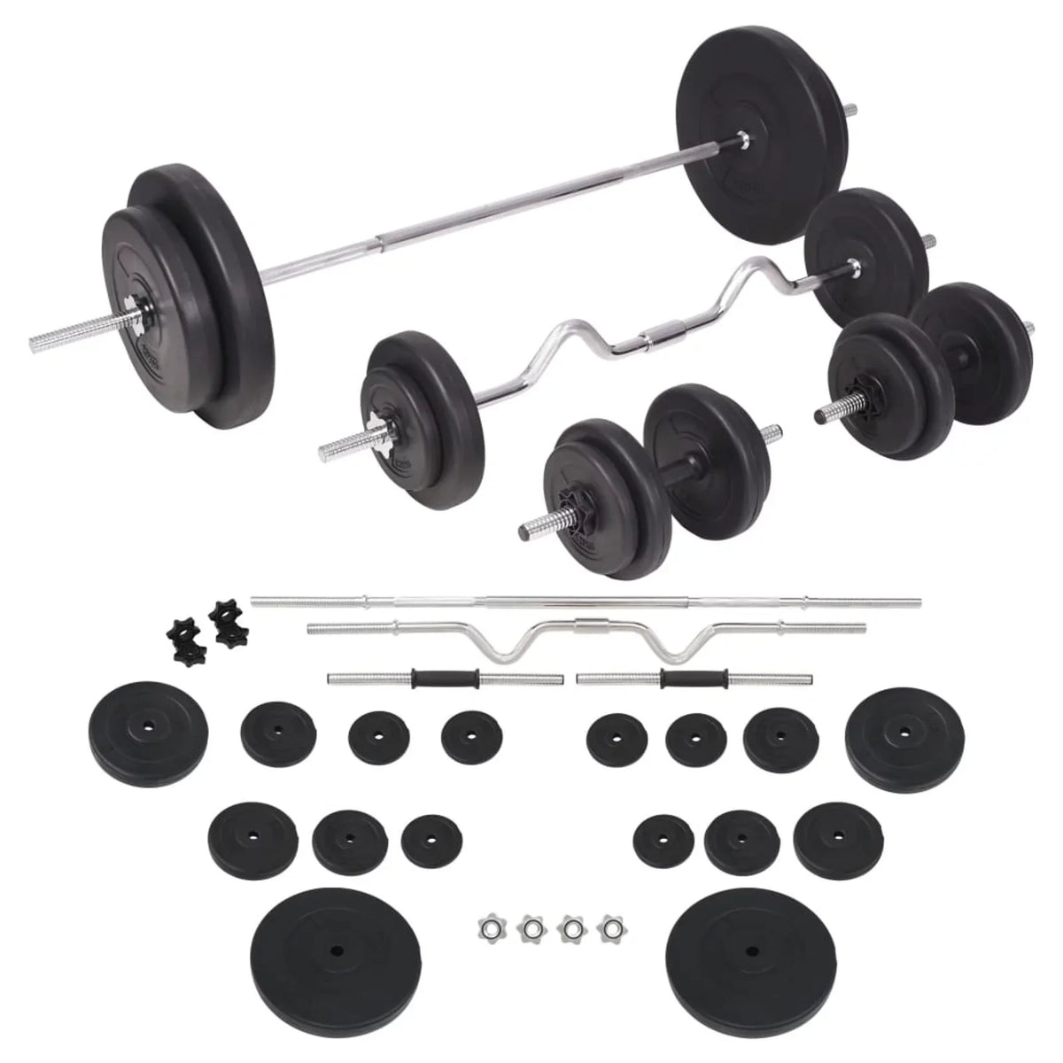 Tomshoo Barbell and Dumbbell Set 198.4 lb
