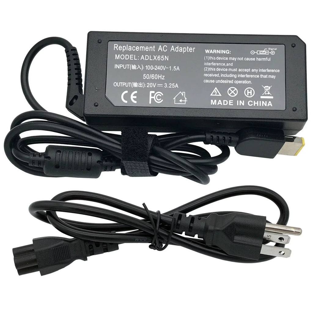 65W 20V 3.25A AC Adapter Power Charger Supply Cord For ThinkPad X240 X250