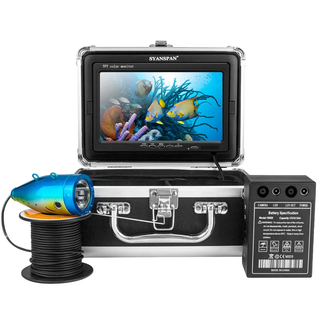 7 Inch 1200TVL Fluid Fishing Camera Fish Finder 12 Infrared LED Lamps 15M for Ice Sea Fishing