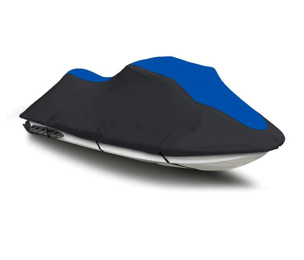 BLACK / BLUE HEAVY-DUTY Cover Compatible for Sea Doo Sea-Doo GTi 2006 2007 2008 2009 Jet Ski Fluid Cover