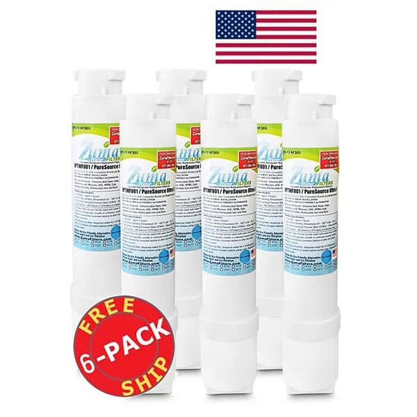 ZUMA Brand , Liquid and Ice Filter , Compatible with FPBS2777RF9 - 6 Pack - Made in U.S.A.
