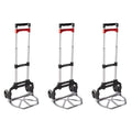 Magna Cart Personal MCI Folding Hand Truck with Rubber Wheels, (3 Pack)