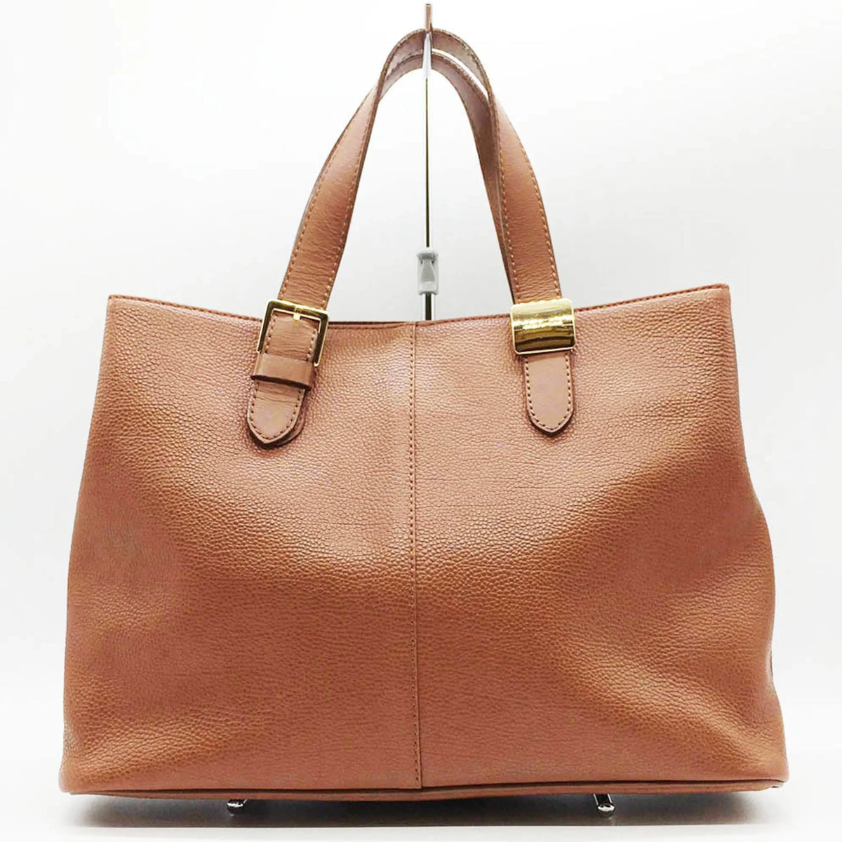 Pre-Owned BURBERRY Burberry Tote Bag Handbag Brown Leather Nova Check Ladies Men's Fashion (Good)