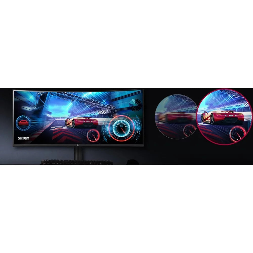 Open Box 34WP75C-B 34" Curved UltraWide QHD HDR 10 160Hz USB Type-C Monitor with FreeSync Premium Pro (65W Power Delivery)