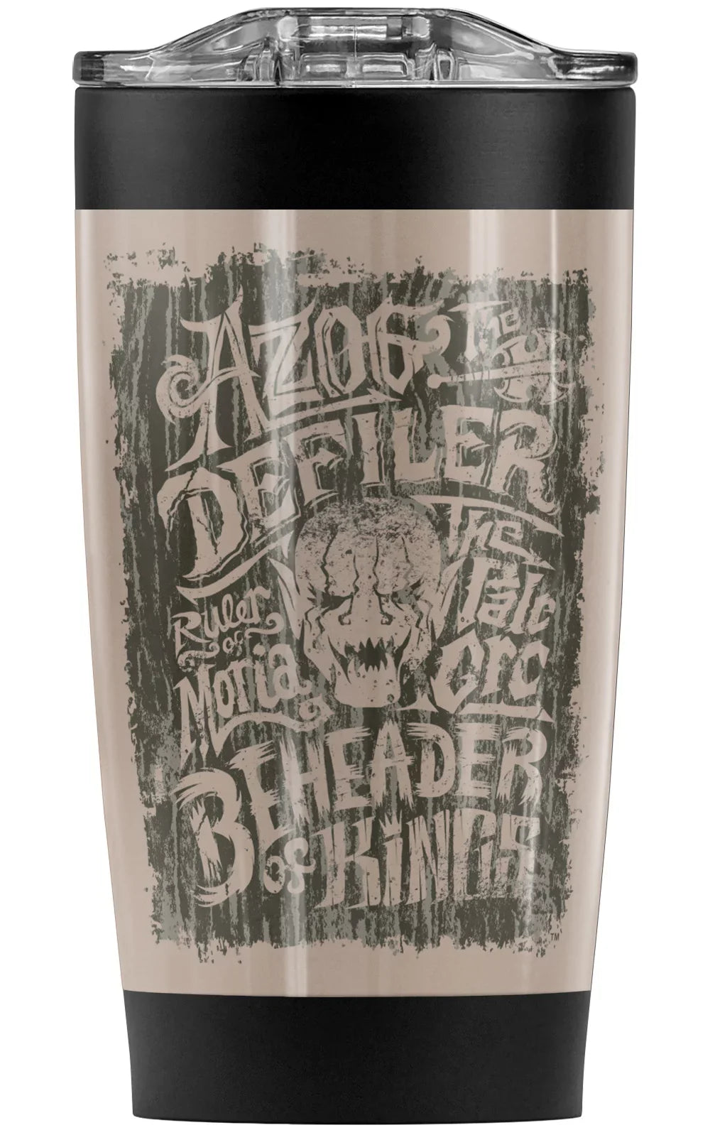 The Hobbit/Azog The Orc Stainless Steel Tumbler 20 oz Coffee Travel Mug/Cup, Vacuum Insulated & Double Wall with Leakproof Sliding Lid | Great for Hot Drinks and Cold Beverages