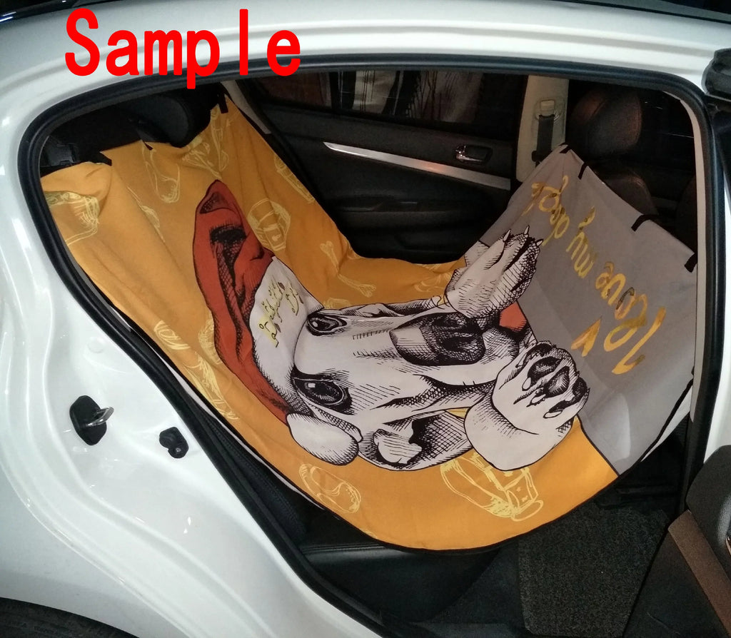 GCKG Vintage Style World Map Pattern Pet Car Seat Cover Dog Car Seat Mat Hammock Cargo Mat Trunk Mat For Cars Trucks and SUV 54x60 inches