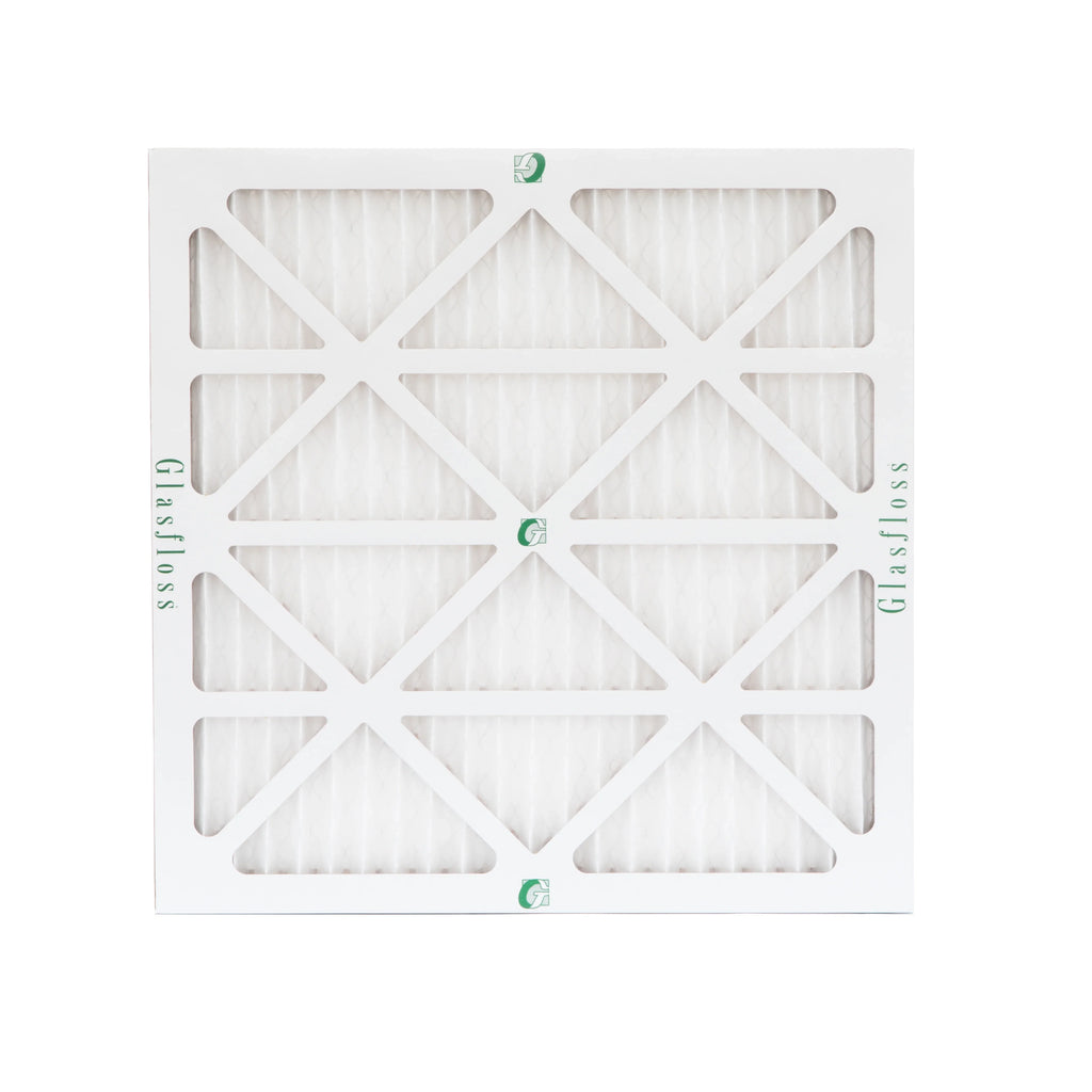 6 Pack of 16x16x1 MERV 10 Pleated Air Filters by Glasfloss. Actual Size: 15-1/2 x 15-1/2 x 7/8
