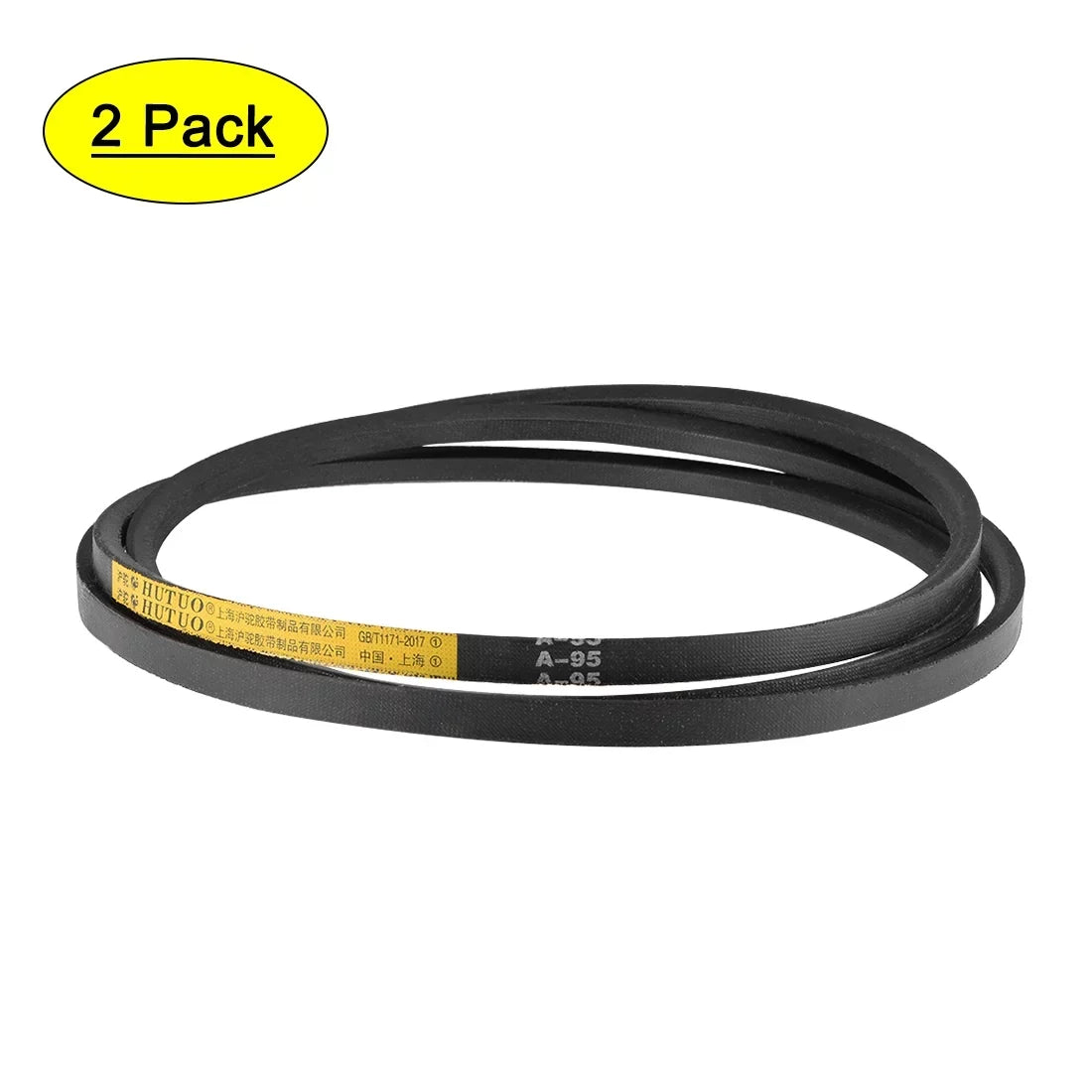 A95 V-Belts 95" Mid-Perimeter, A-Section Rubber Drive Belt 2pcs