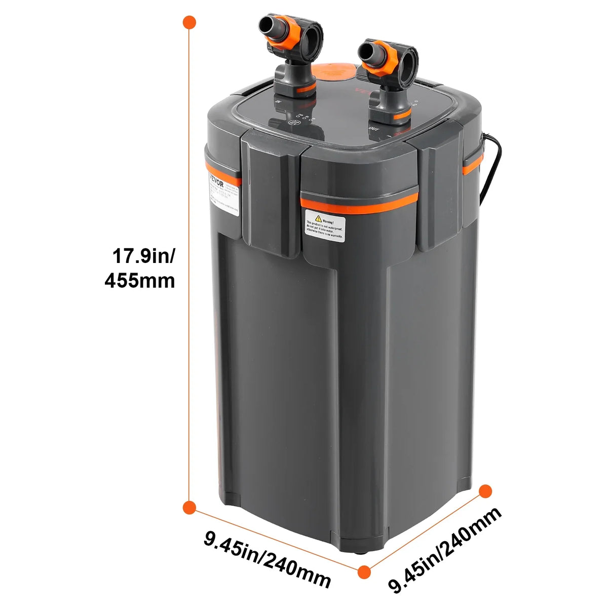 SKYSHALO 15w UV Lamp 120 Gallon Aquarium Canister Filter Fish Tank Quiet