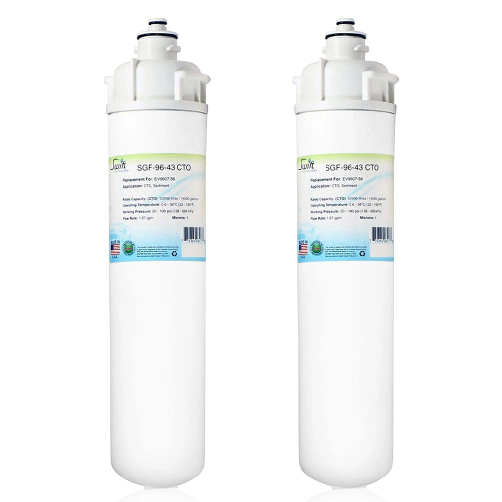 Swift Green Filters SGF-96-43 CTO Compatible Commercial Fluid Filter for EV9607-56, (Pack of 2)