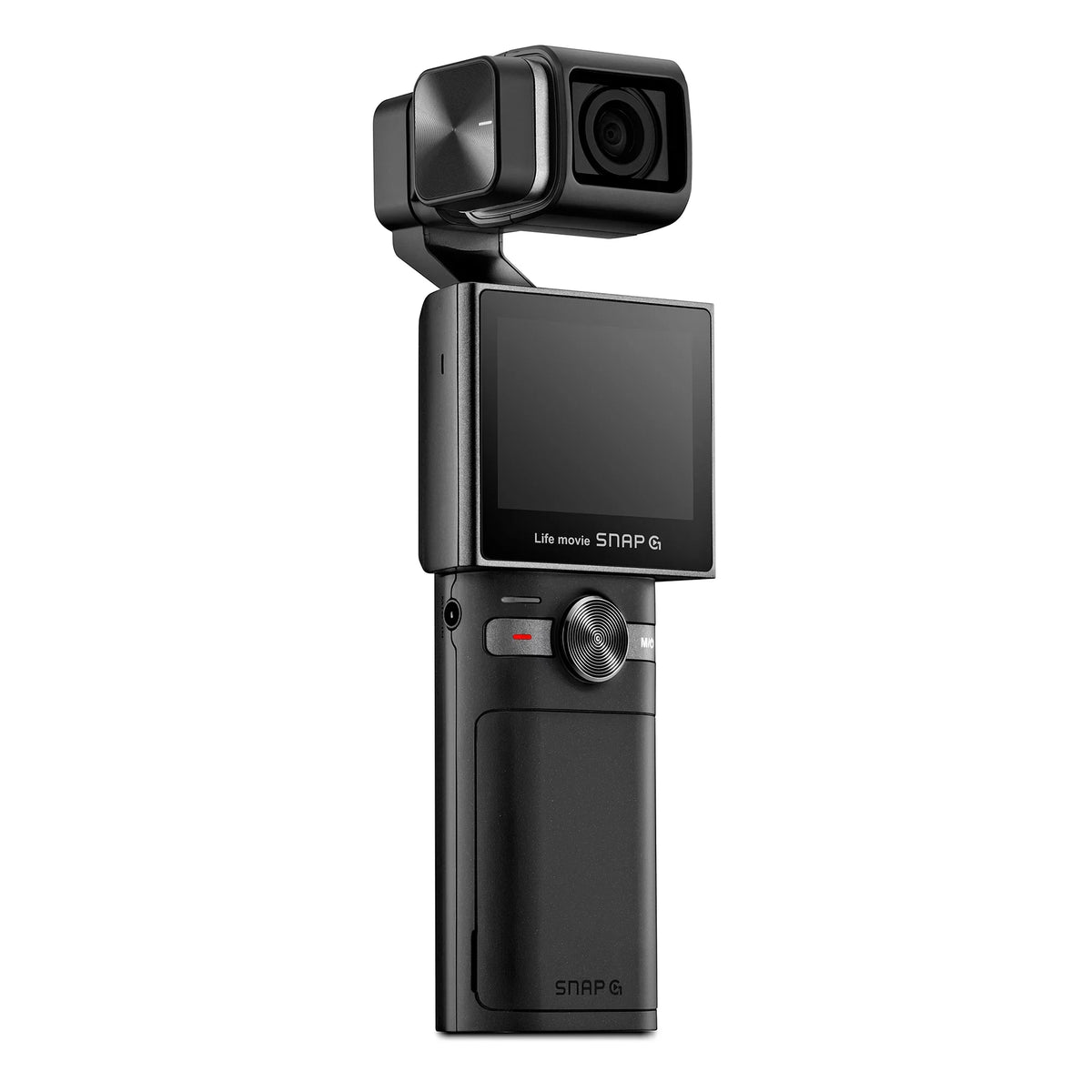 Thinkware SNAP-G Creator Battery Package Handheld 3-Axis Video Gimbal Stabilizer 4K Camera Vlog Influencer 60FPS 133.9° Wide Angle 2" LCD Display Live Stream Replaceable Battery AI Track Face ID
