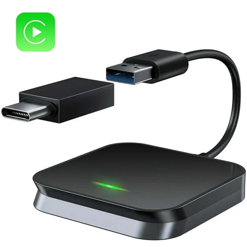 For iOS Car Auto Navigation Player Wireless Carplay Adapter Box Dongle, Black