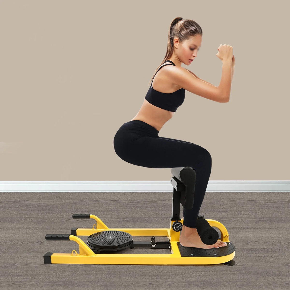 Multifunctional Squat Machine Deep Sissy Squat Home Gym Ab Trainer Adjustable