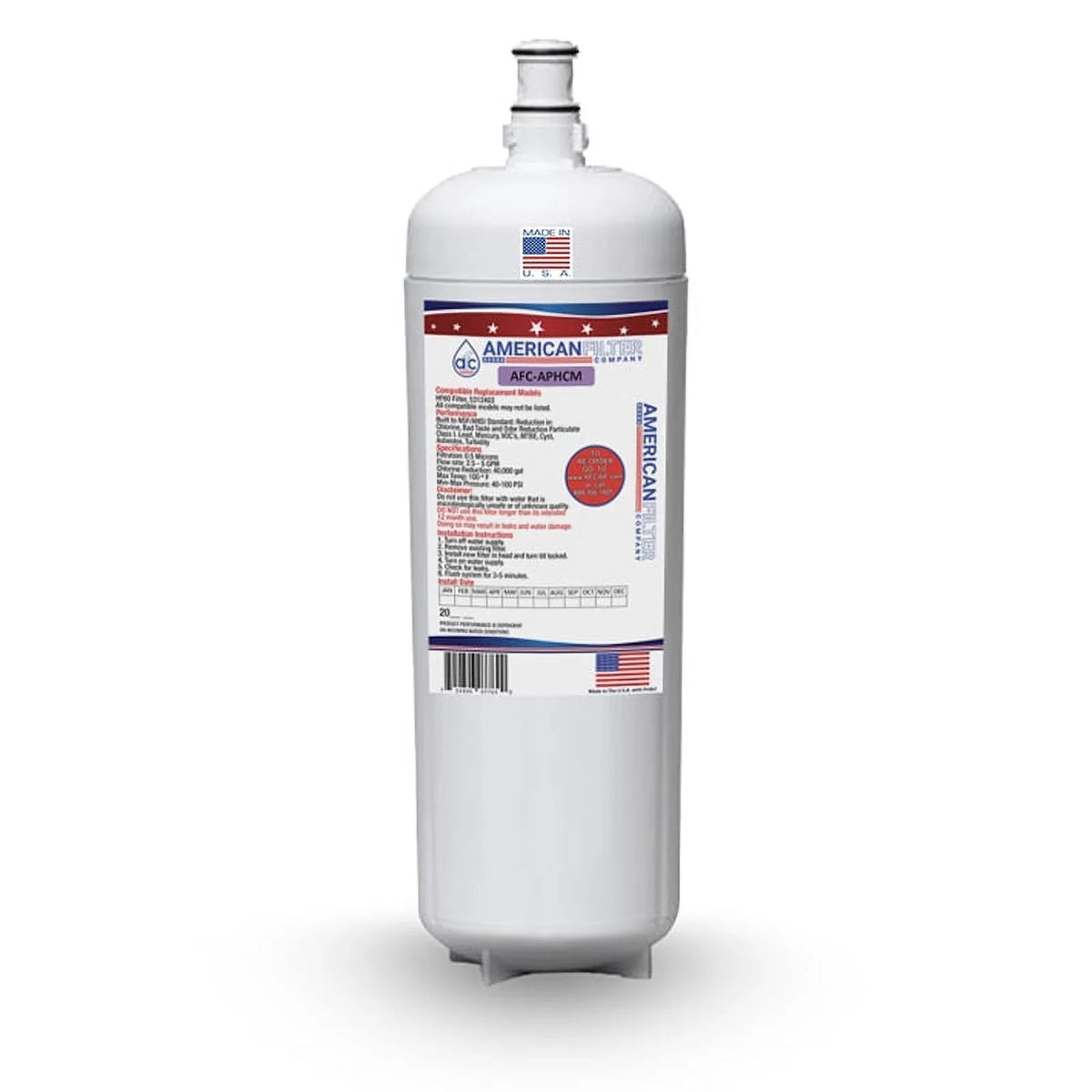 AFC Brand , Fluid Filter , Model # AFC-APHCM , Compatible with 3M® AquaPure® HF60 - 1 Filters - Made in U.S.A.