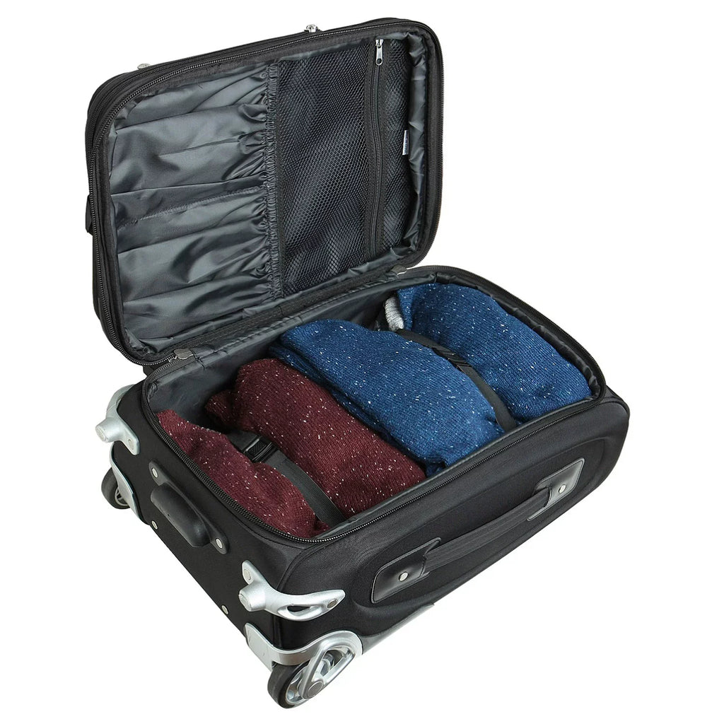 MOJO Black Iowa State Cyclones 21" Softside Rolling Carry-On Suitcase
